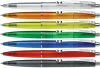 Golyóstoll, 0,5 mm, nyomógombos, vegyes színű test, SCHNEIDER "K20 Icy", kék