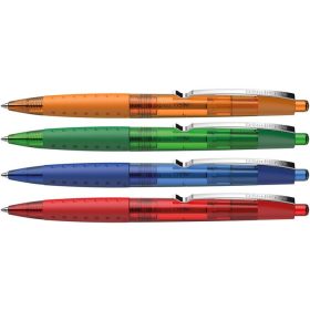   Golyóstoll, 0,5 mm, nyomógombos, SCHNEIDER "Loox", kék