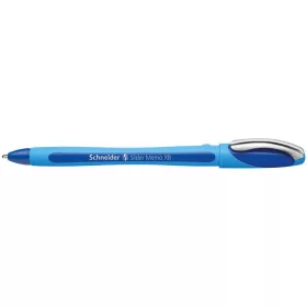   Golyóstoll, 0,7 mm, kupakos, SCHNEIDER "Slider Memo XB", kék