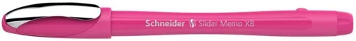 Golyóstoll, 0,7 mm, kupakos, SCHNEIDER "Slider Memo XB", rózsaszín