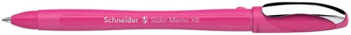 Golyóstoll, 0,7 mm, kupakos, SCHNEIDER "Slider Memo XB", rózsaszín