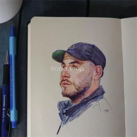 Golyóstoll, 0,5 mm, kupakos, SCHNEIDER "Slider Edge M", kék