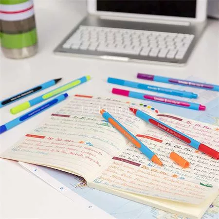 Golyóstoll, 0,7 mm, kupakos, SCHNEIDER "Slider Edge XB", világoskék