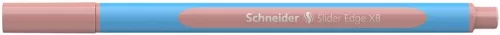 Golyóstoll, 0,7 mm, kupakos, SCHNEIDER "Slider Edge XB Pastel", halvány piros