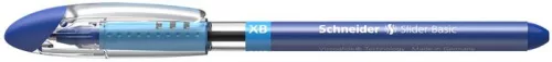 Golyóstoll, 0,7 mm, kupakos, SCHNEIDER "Slider Basic XB", kék