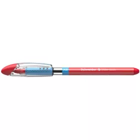   Golyóstoll, 0,7 mm, kupakos, SCHNEIDER "Slider Basic XB", piros