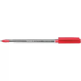   Golyóstoll, 0,5 mm, kupakos, SCHNEIDER "Tops 505 M", piros