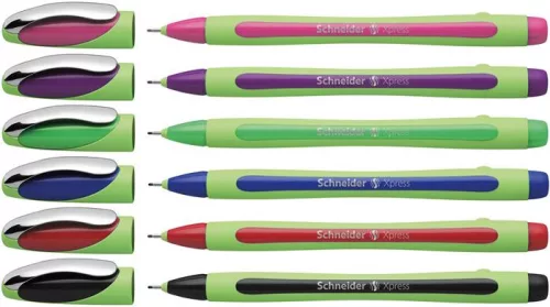Tűfilc készlet, 0,8 mm, SCHNEIDER "Xpress", 6 különböző szín