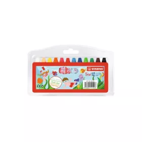 Olajpasztell kréta, STABILO, 12 különböző szín