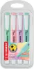 Szövegkiemelő készlet, 1-4 mm, STABILO "Swing Cool Pastel", 4 különböző szín