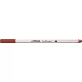 Ecsetirón, STABILO "Pen 68 brush", vörösesbarna