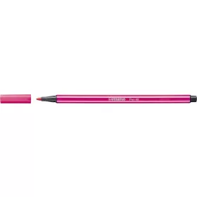 Filctoll, 1 mm, STABILO "Pen 68", neon rózsaszín