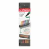 Filctoll készlet, 1 mm, STABILO "Pen 68", 10 db-os asztali készlet