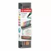 Filctoll készlet, 1 mm, STABILO "Pen 68", 10 db-os asztali készlet