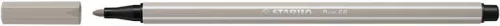 Filctoll, 1 mm, STABILO "Pen 68", melegszürke