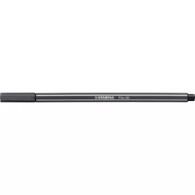 Filctoll, 1 mm, STABILO "Pen 68", mély szürke