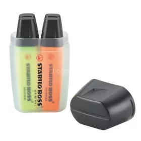   Szövegkiemelő készlet, 2-5 mm, STABILO "Boss Big Box", 4 különböző szín