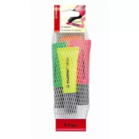   Szövegkiemelő készlet, 2-5 mm, STABILO "Neon", 4 különböző szín