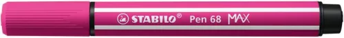 Filctoll, 1-5 mm, vágott hegy, STABILO "Pen 68 MAX", pink