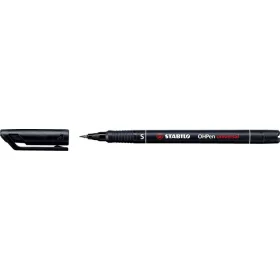   Alkoholos marker, 0,4 mm, STABILO "OHPen S", fekete