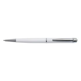   Golyóstoll, fehér "Lille Pen", fehér SWAROVSKI® kristállyal, 14cm, ART CRYSTELLA®