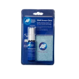   Tisztítófolyadék, érintőkijelzőhöz, mikroszálas kendővel, 25 ml, AF "Multi Screen-Clene"