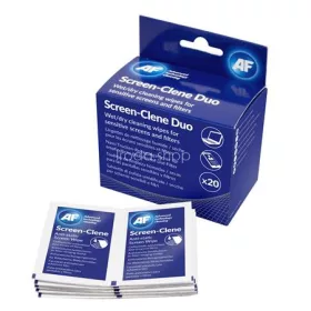   Tisztítókendő, képernyőhöz, 20 db nedves-száraz kendőpár, AF "Screen-Clene Duo"