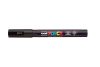 Dekormarker, 0,9-1,3 mm, UNI "Posca PC-3M", fekete