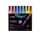 Dekormarker készlet, 0,9-1,3 mm, UNI "Posca PC-3ML", 8 különböző csillogó szín