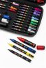Dekormarker-készlet, táskában, UNI "Posca", 40 darabos