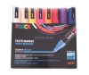 Dekormarker készlet, 1,8-2,5 mm, UNI "Posca PC-5M", 16 különböző szín