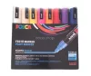 Dekormarker készlet, 1,8-2,5 mm, UNI "Posca PC-5M", 16 különböző szín