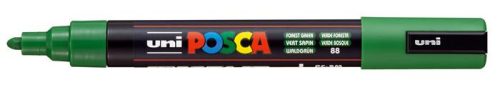 Dekormarker, 1,8-2,5 mm, UNI "Posca PC-5M", erdőzöld