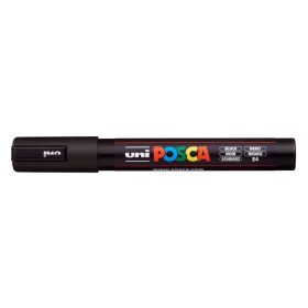 Dekormarker, 1,8-2,5 mm, UNI "Posca PC-5M", fekete