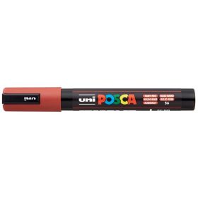   Dekormarker, 1,8-2,5 mm, UNI "Posca PC-5M", rubin vörös