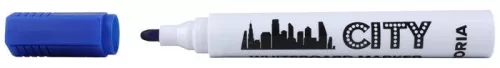 Táblamarker készlet, 1-3 mm, kúpos, VICTORIA VISUAL "City", 4 különböző szín