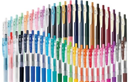 Zseléstoll, 0,33 mm, nyomógombos, ZEBRA "Sarasa Clip", kékesfekete