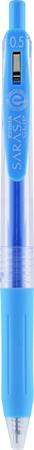 Zseléstoll, 0,33 mm, nyomógombos, ZEBRA "Sarasa Clip", világoskék
