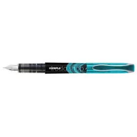   Töltőtoll, 0,6 mm, ZEBRA "Fountain pen", világoskék