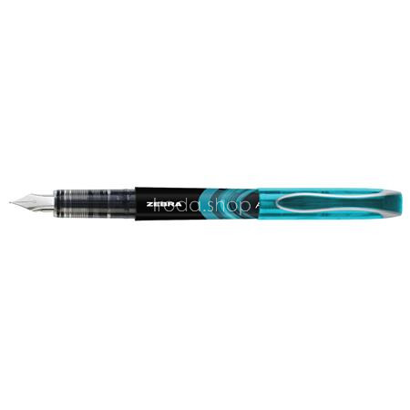 Töltőtoll, 0,6 mm, ZEBRA "Fountain pen", világoskék