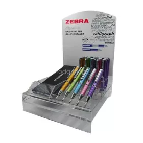   Golyóstoll display, 0,24 mm, teleszkópos, ZEBRA "SL-F1", kék, világos színek