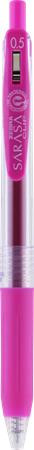 Zseléstoll, 0,33 mm, nyomógombos, ZEBRA "Sarasa Clip", magenta