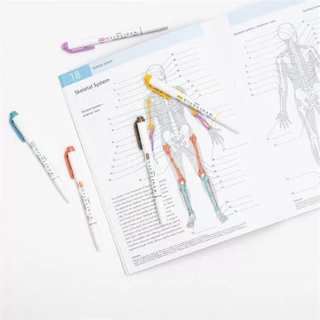 Szövegkiemelő, 1,0/3,5 mm, kétvégű, ZEBRA "Mildliner Warm", füstkék