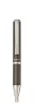 Golyóstoll, 0,24 mm, teleszkópos, metálszürke tolltest, ZEBRA "SL-F1", kék