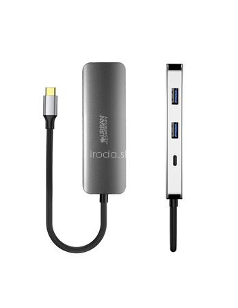 USB elosztó-HUB, USB-C/USB 3.0/HDMI, URBAN FACTORY