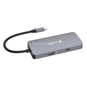   USB elosztó-HUB, USB-C PD/1xHDMI/1xRJ45/2xUSB-A 3.2 Gen1, VERBATIM