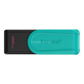   Pendrive, 128GB, USB 3.2 Gen1, KINGSTON "DataTraveler Exodia S", fekete-türkiz