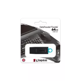   Pendrive, 64GB, USB 3.2, KINGSTON "DataTraveler Exodia", fekete-kék