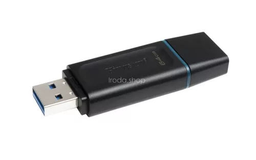 Pendrive, 64GB, USB 3.2, KINGSTON "DataTraveler Exodia", fekete-kék