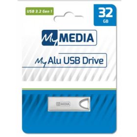   Pendrive, 32GB, USB 3.2 Gen1, alumínium ház, MYMEDIA "Alu" (by VERBATIM)